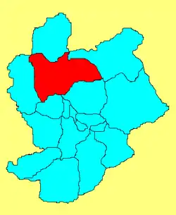 Location in Zhangjiakou