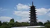 The Square Pagoda in Fangta Park, built between 1068 and 1077