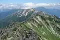 Mount  Akaushi seen from Mount  Suisho.