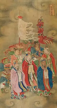 Four Dragon Kings, Baoning Temple, Ming Dynasty.