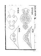 Cloud-shaped carving examples from Yingzao Fashi.