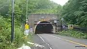 Inaho Tunnel carries National Route 5 under Inaho Pass