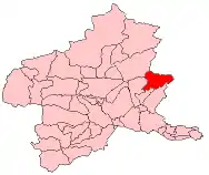 Location of Azuma in Gunma Prefecture