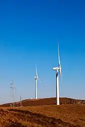 Image 39A group of wind turbines in Zhangjiakou, Hebei, China (from Windmill)