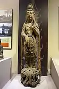 Liao era painted wooden statue of Guanyin