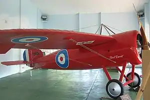 Harry Butler's Red Devil on display in Minlaton