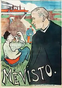 Poster for Mévisto  1892