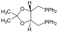 The C2-symmetric diphosphine DIOP is historically significant.