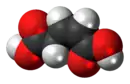 Space-filling model of the cis isomer