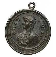 Bronze medallion depicting Horace, 4th-5th century