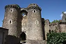 A gate in the castle.