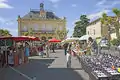 A market in the town square