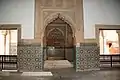 View of the Grand Chamber. In the center is the muqarnas archway leading to the mausoleum of Muhammad al-Shaykh and Lalla Mas'uda.