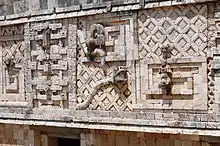 Image 38Detail of the Nunnery Quadrangle at Uxmal, 10th century (from Mesoamerica)