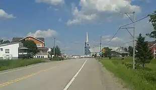 Route 234 entering Saint-Marcellin.