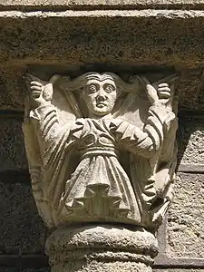 Capital of a column in the cloister