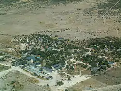 Aerial view of Okaukuejo