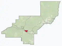 Location in Woodlands County