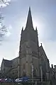 A composite photo of Lancaster Cathedral from the northwest