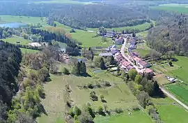 An aerial view of Varvinay