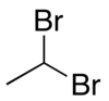 Line model of 1,1-dibromoethane