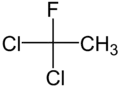 Structures of 1,1-dichloro-1-fluoroethane