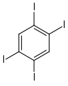 Structural formula of 1,2,4,5-Tetraiodobenzene