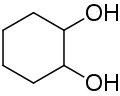 Chemical structure of cyclohexane-1,2-diol