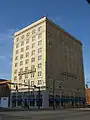 The former Greystone Hotel (now Hampton Inn) at 100 North Commerce Street