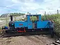 Alan Keef 2-6-0TT 'Bunty' being turned on the turntable at Etal Station