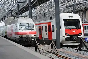 VR trains at Helsinki Central in 2011