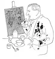 Adolf Hoffmeister, George Grosz, 1930