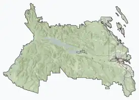 Map showing the location of Carmanah Walbran Provincial Park