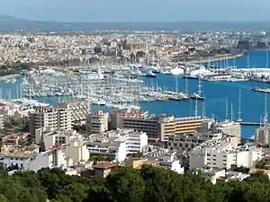 Aerial view of Palma de Mallorca