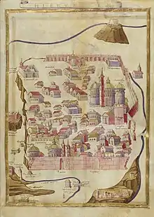 A detailed map of Jerusalem from the 15th century