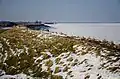 View on the IJsselmeer in winter