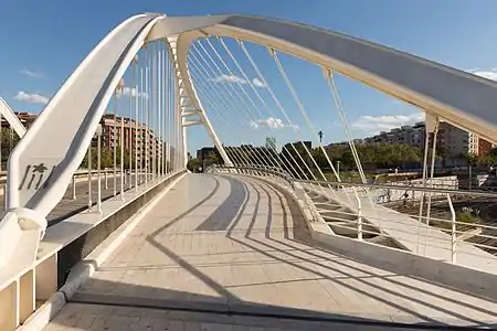 The Bac de Roda Bridge in Barcelona, Spain (1984–87): Calatrava's first bridge