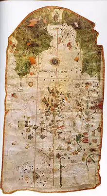 Image 36World Map by Juan de la Cosa (1500), the first map showing the Americas. (from History of cartography)