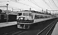 A 157 series set on a Hibiki limited express service in the 1970s