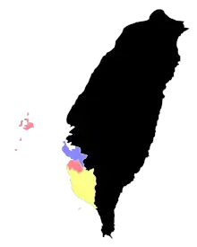 Image 18Administrative units of Taiwan under the Qing dynasty in 1685 (from History of Taiwan)