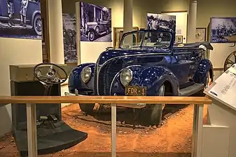 1938 Ford on display at the Little White House