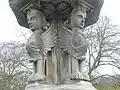 17thC sundial sphinxes, Newbattle Abbey