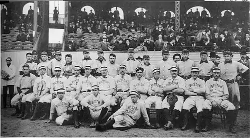 Boston Americans (sitting) and Pittsburgh Pirates (standing) at the 1903 World Series