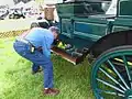 1912 Auto Wagon cranking