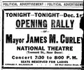 James Curley election campaign rally, 1917