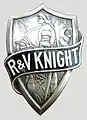 R & V Knight radiator emblem