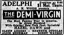 Black and white newspaper ad