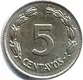 1946 five centavos coin