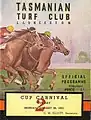 Front cover 1951 TTC Launceston Cup racebook