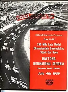 1959 Firecracker 250 program cover